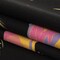 1 Yard Black Pink and Blue Astronauts in Space Stretch Cotton Sateen Fabric